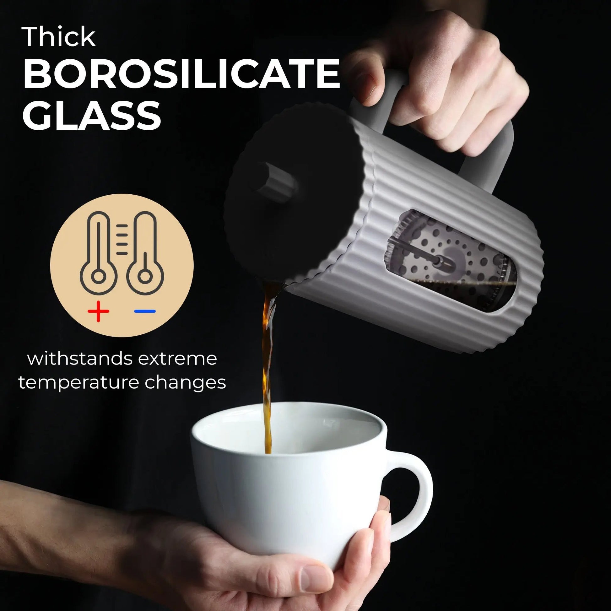 Glass French Press (800ml), KF1114 Kaffe Products