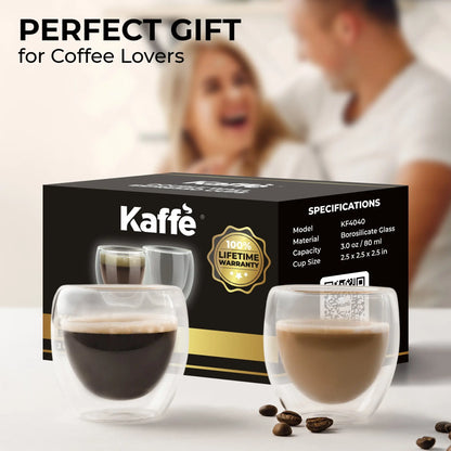 3oz Espresso Cup Set, KF4040 Kaffe Products