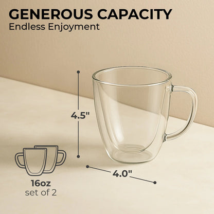 16oz Coffee Mug Set, KF4042 Kaffe Products