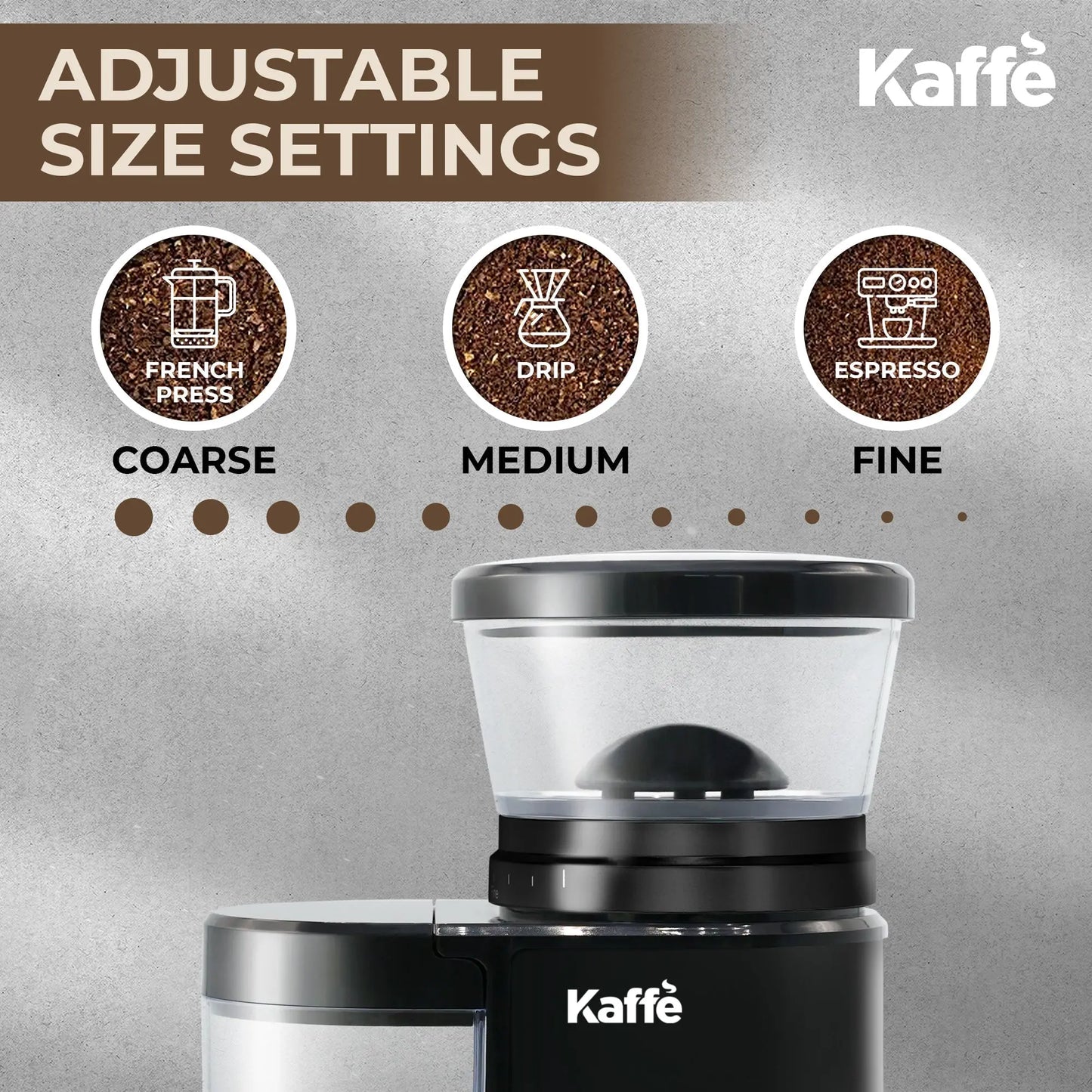 Burr Coffee Grinder, KF8021 Kaffe Products