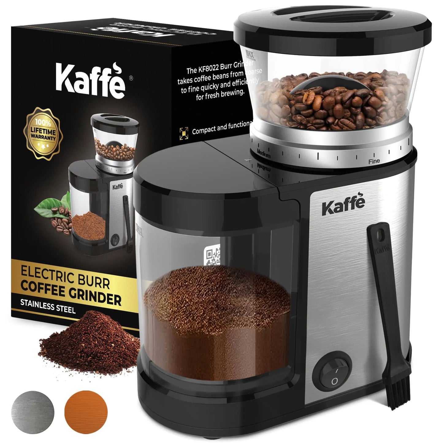 Burr Coffee Grinder, KF8022 Kaffe Products