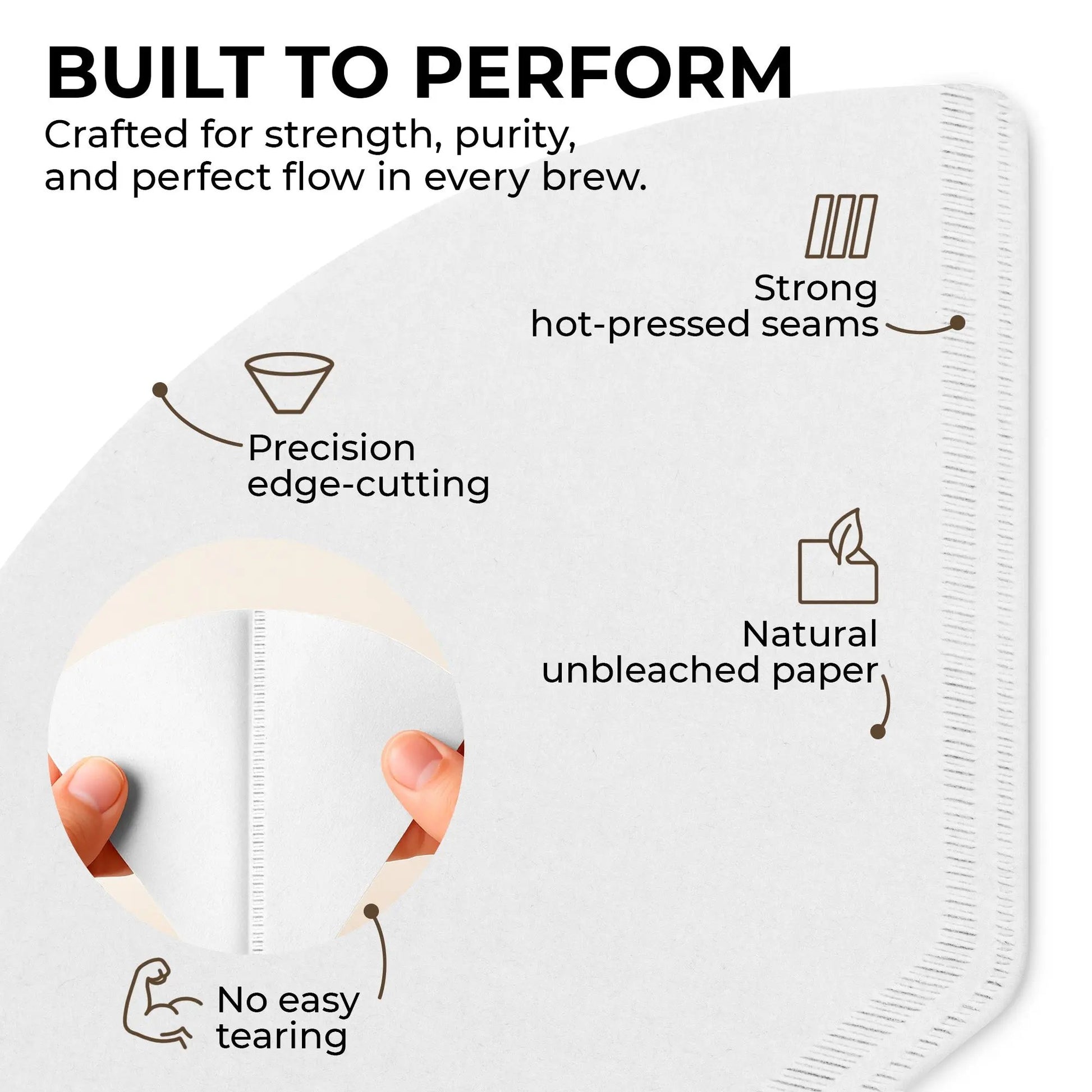 Organic Premium Coffee Filters #4, KFCF04W Kaffe Products