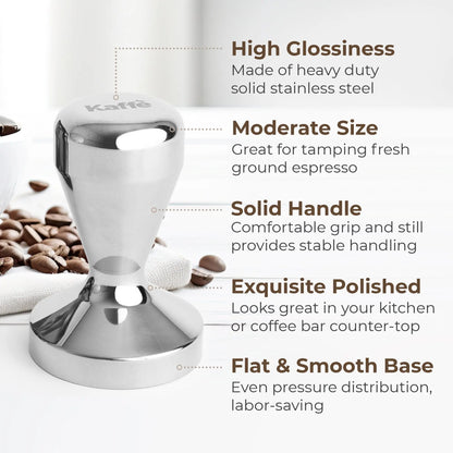 Espresso Tamper, 51mm, KFCT01-51 Kaffe Products