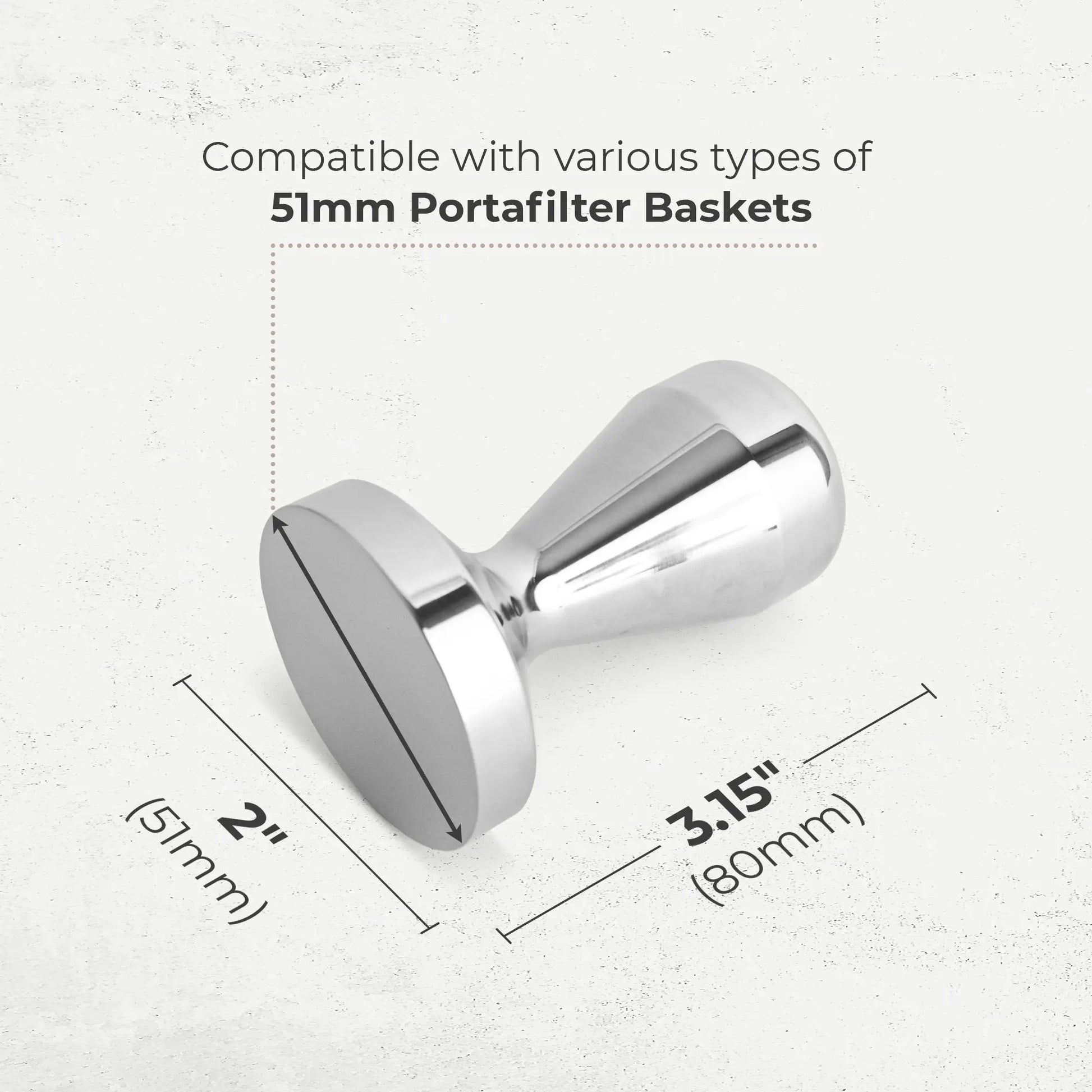 Espresso Tamper, 51mm, KFCT01-51 Kaffe Products