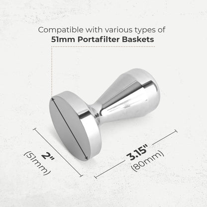 Espresso Tamper, 51mm, KFCT01-51 Kaffe Products