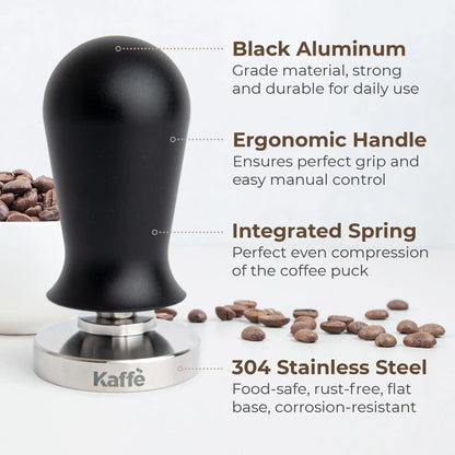 Espresso Tamper with Spring, 54mm, KFCT02-54 Kaffe Products