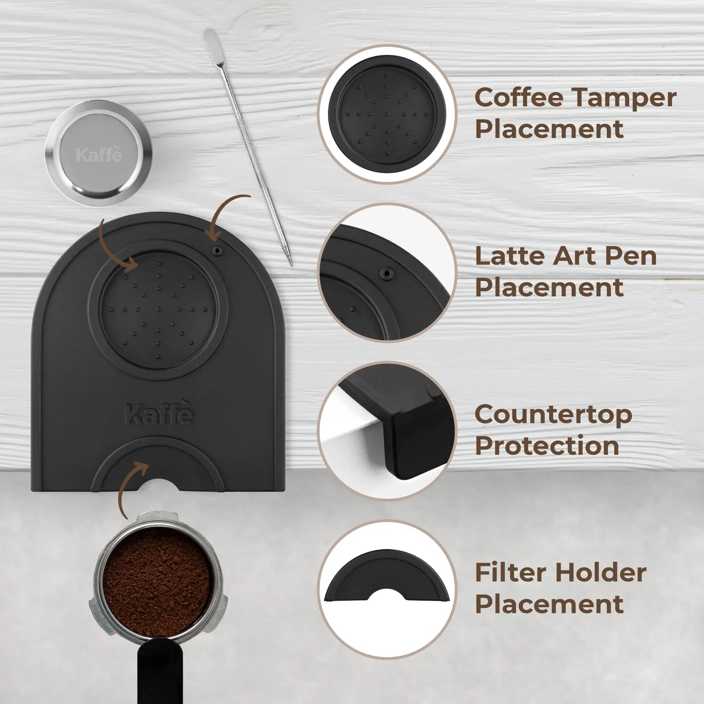 Espresso 2-in-1 Tamping Mat, KFTM02 Kaffe Products