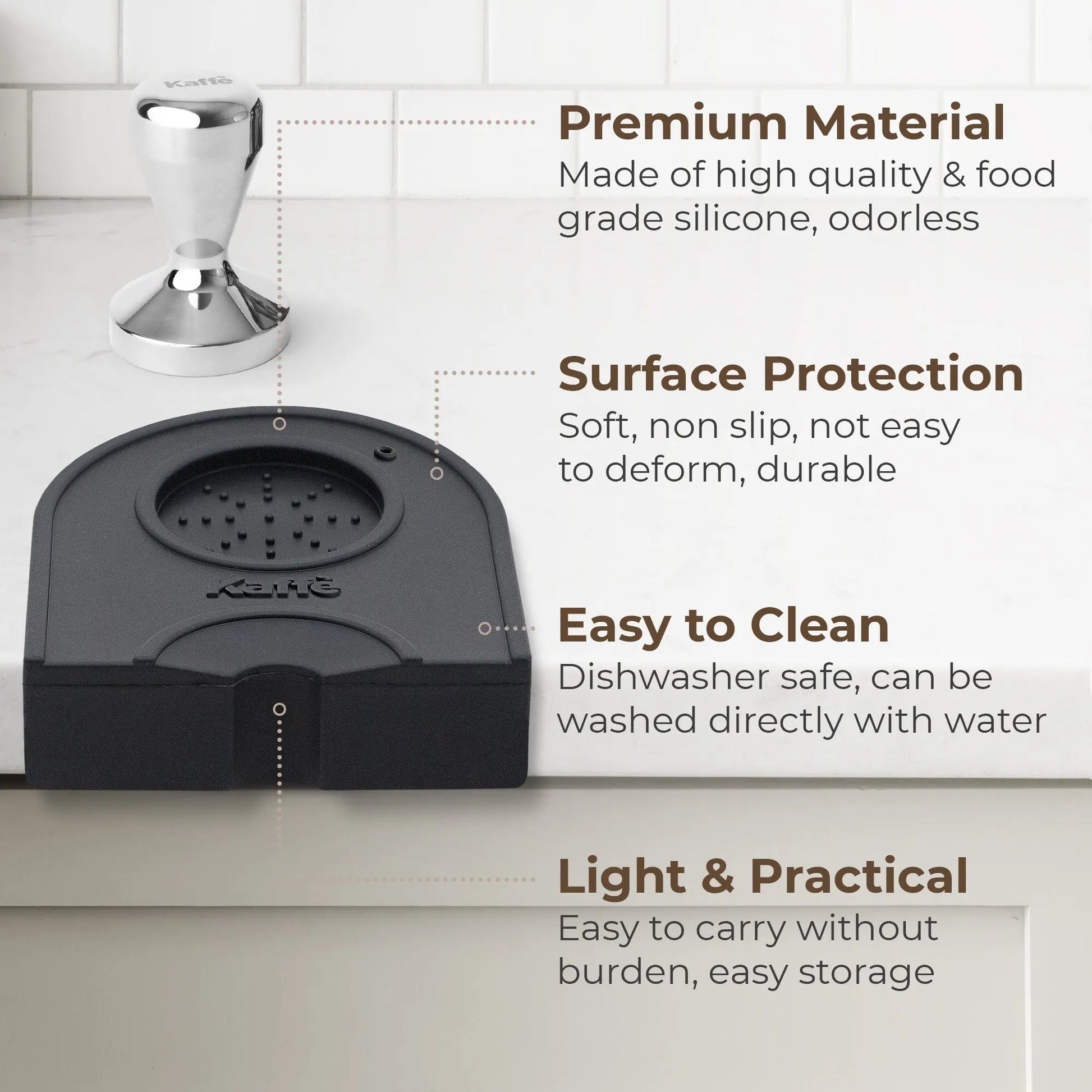 Espresso 2-in-1 Tamping Mat, KFTM02 Kaffe Products