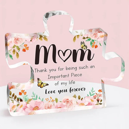 Mothers Day Puzzle Acrylic Desk Decor