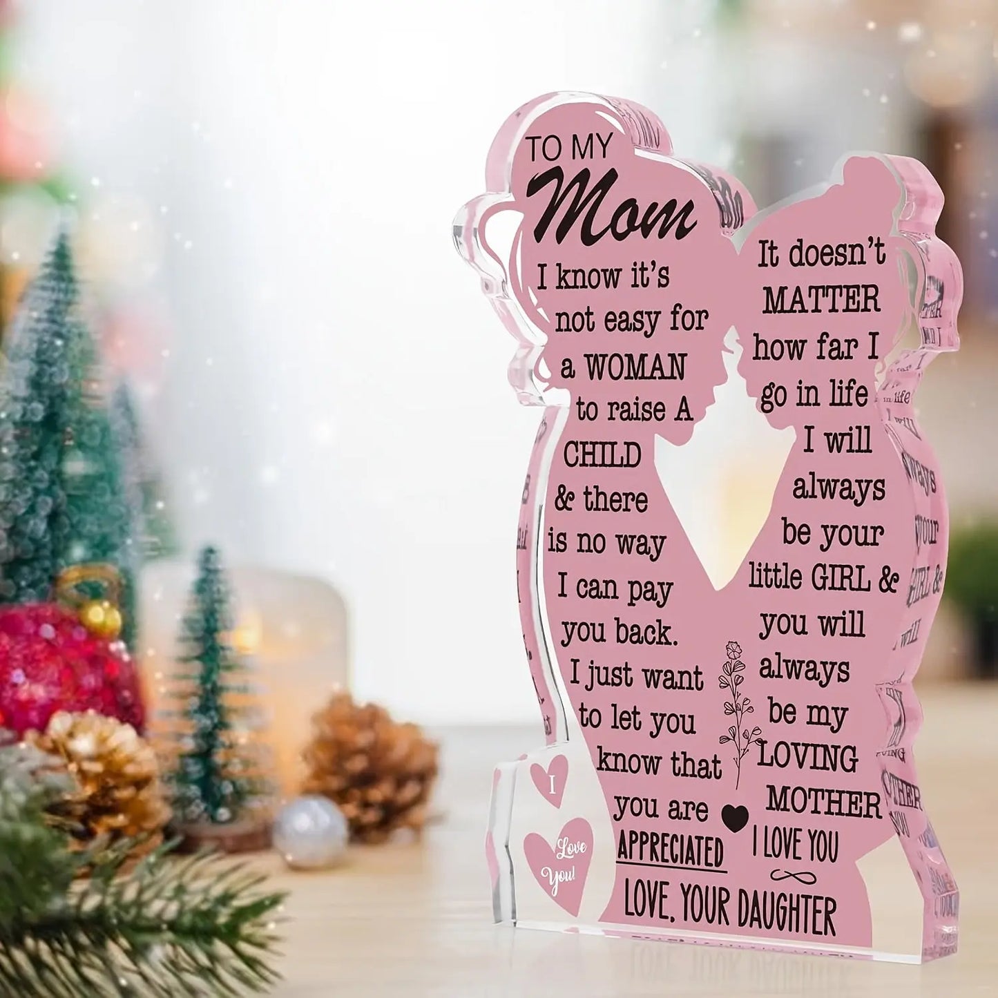Mothers Day Puzzle Acrylic Desk Decor
