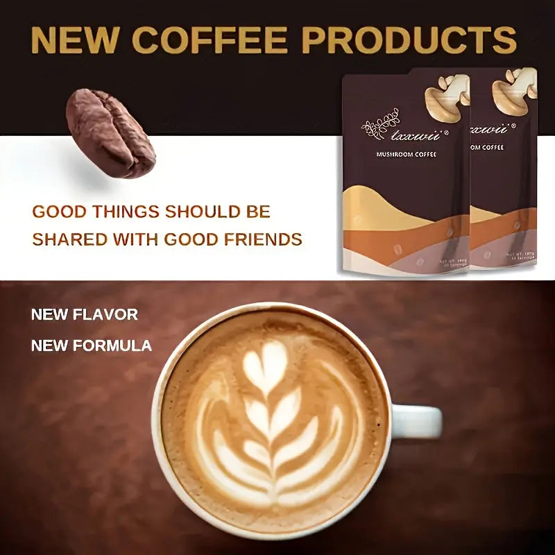 Instant Coffee Made With 6 Adaptogenic Mushrooms