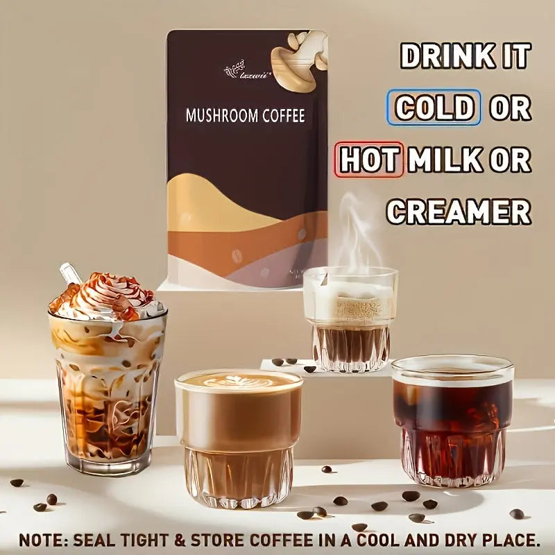 Instant Coffee Made With 6 Adaptogenic Mushrooms