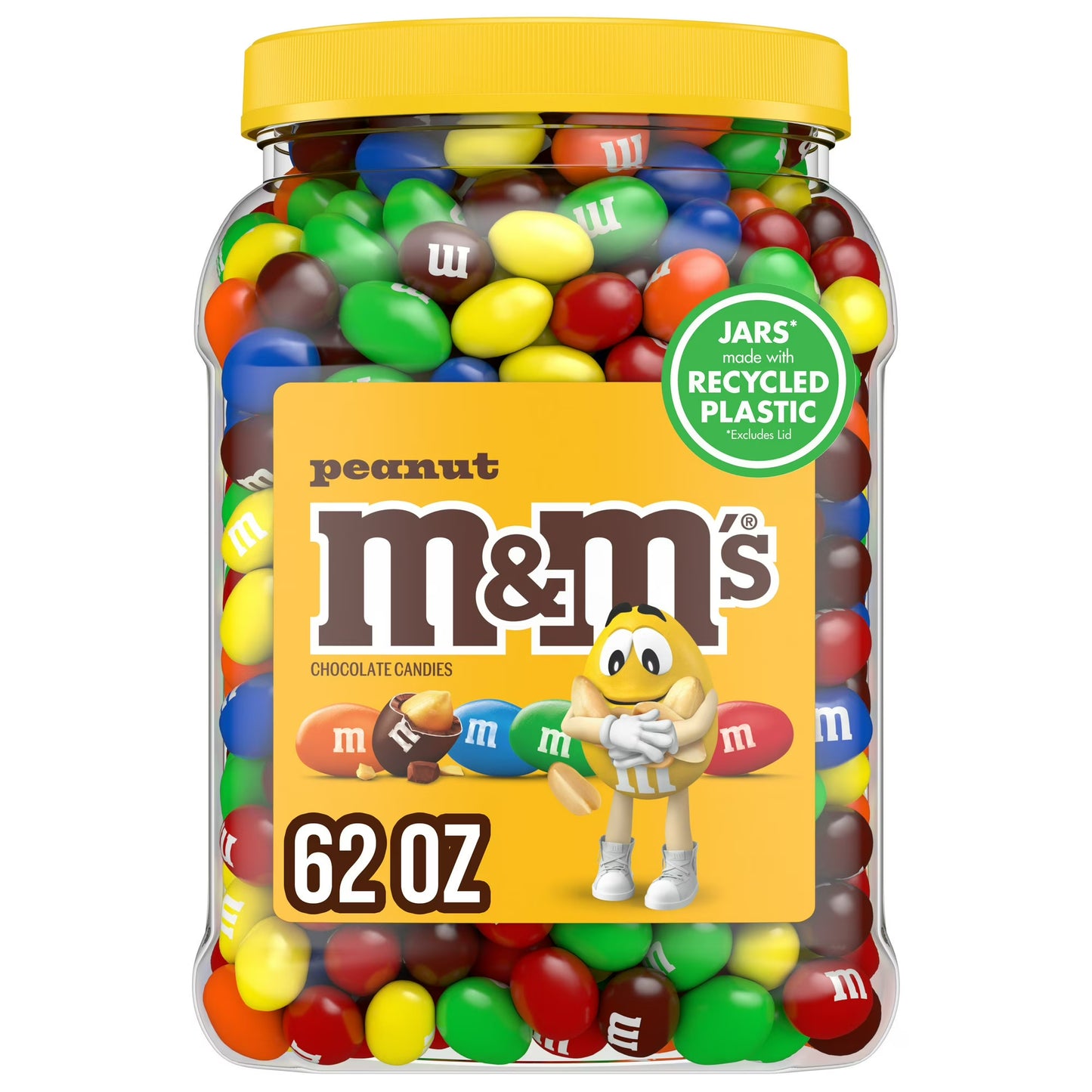 M&M'S Peanut Milk Chocolate Candy, 62 oz. M&Ms