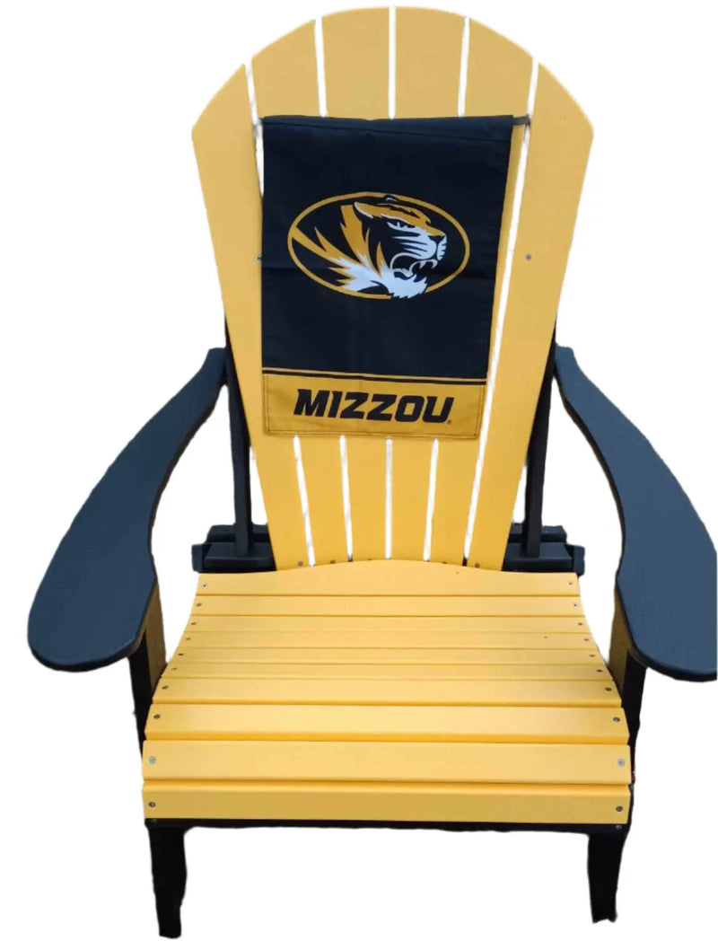 Mizzou team color Adirondack Folding Chair Dutch Country Patio, LLC