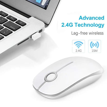 Wireless Mouse, 2.4G Slim Portable Computer Mouse O3D