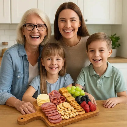 Handcrafted Olivewood Charcuterie Board – Live Edge Natural Grain Design - Our3Designs