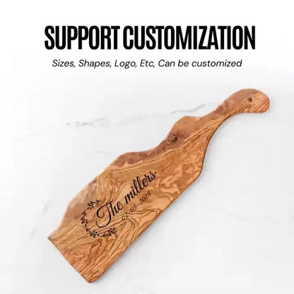 Handcrafted Olivewood Charcuterie Board – Live Edge Natural Grain Design - Our3Designs