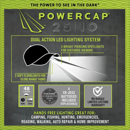 POWERCAP Structured Camo LED Lighted Hats Panther Vision Store