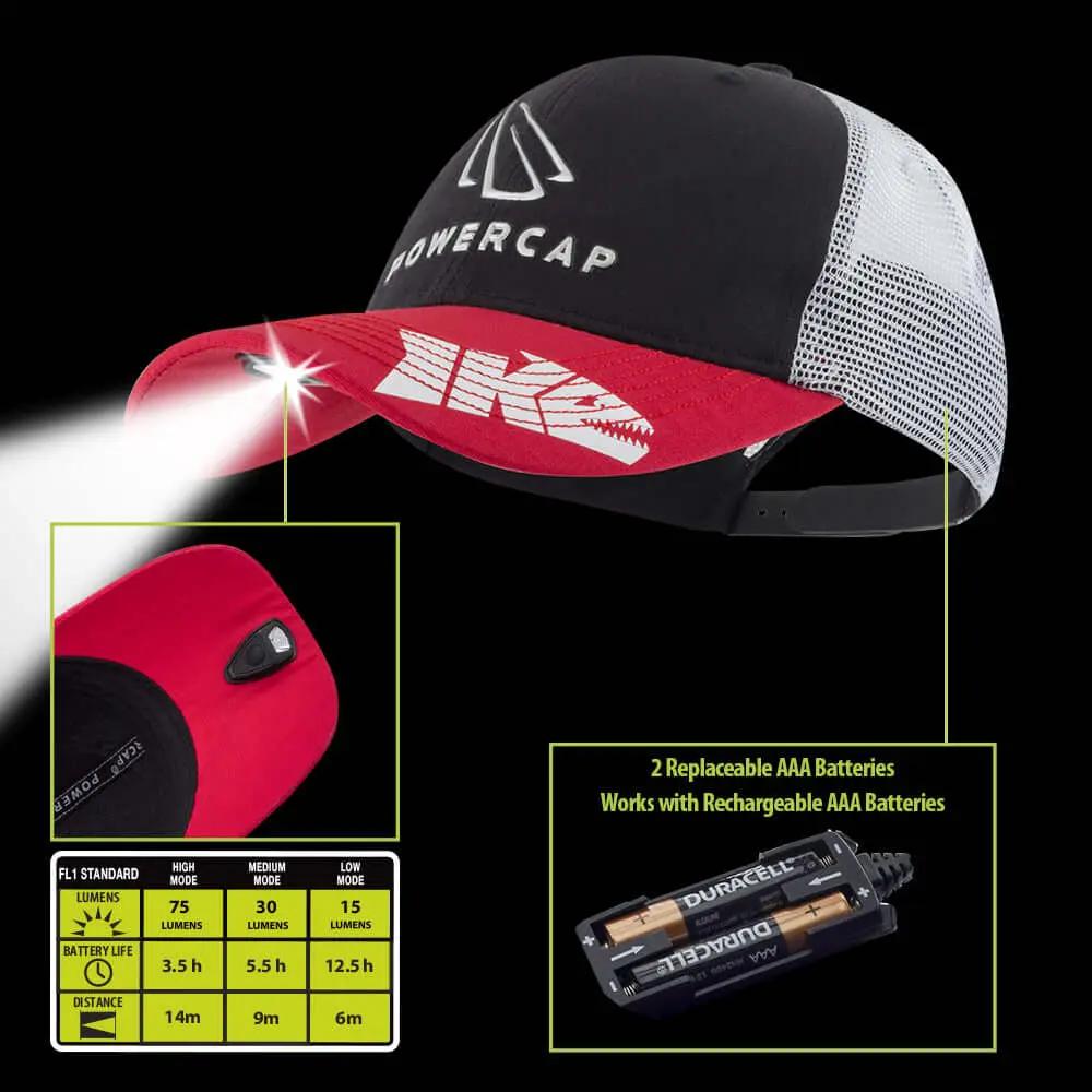 POWERCAP 2.0 Mike Iaconelli Pro Series Fishing LED Lighted Headlamp Hat Panther Vision Store