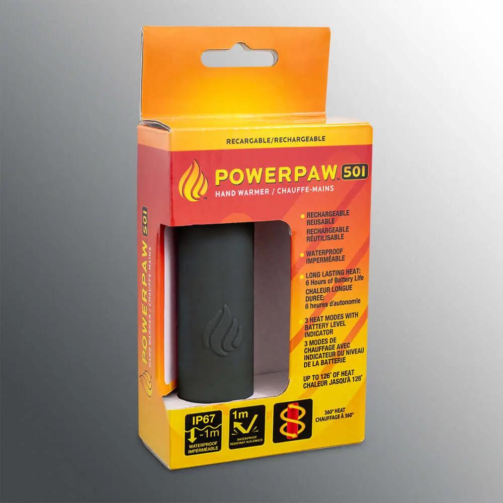POWERPAW 501 IP67 Waterproof Rechargeable Electric Hand Warmer Panther Vision Store