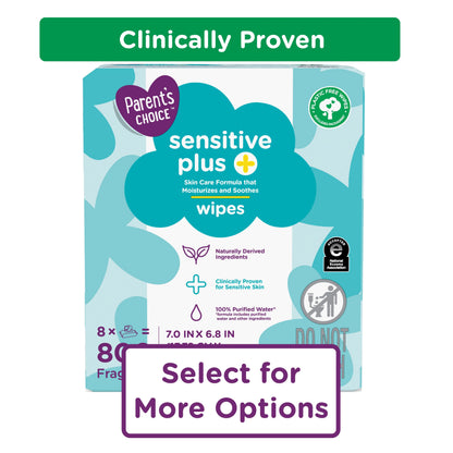 Sensitive plus Baby Wipes 200Ct