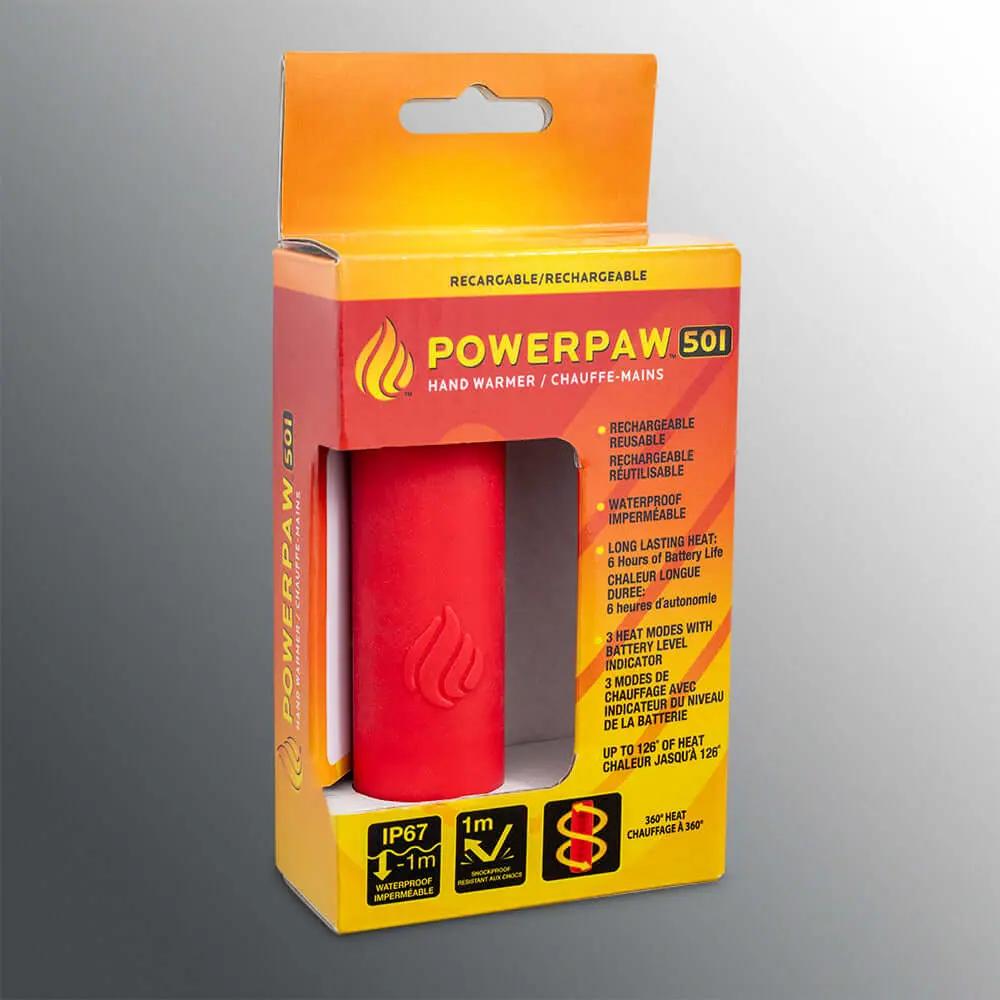 POWERPAW 501 IP67 Waterproof Rechargeable Electric Hand Warmer Panther Vision Store