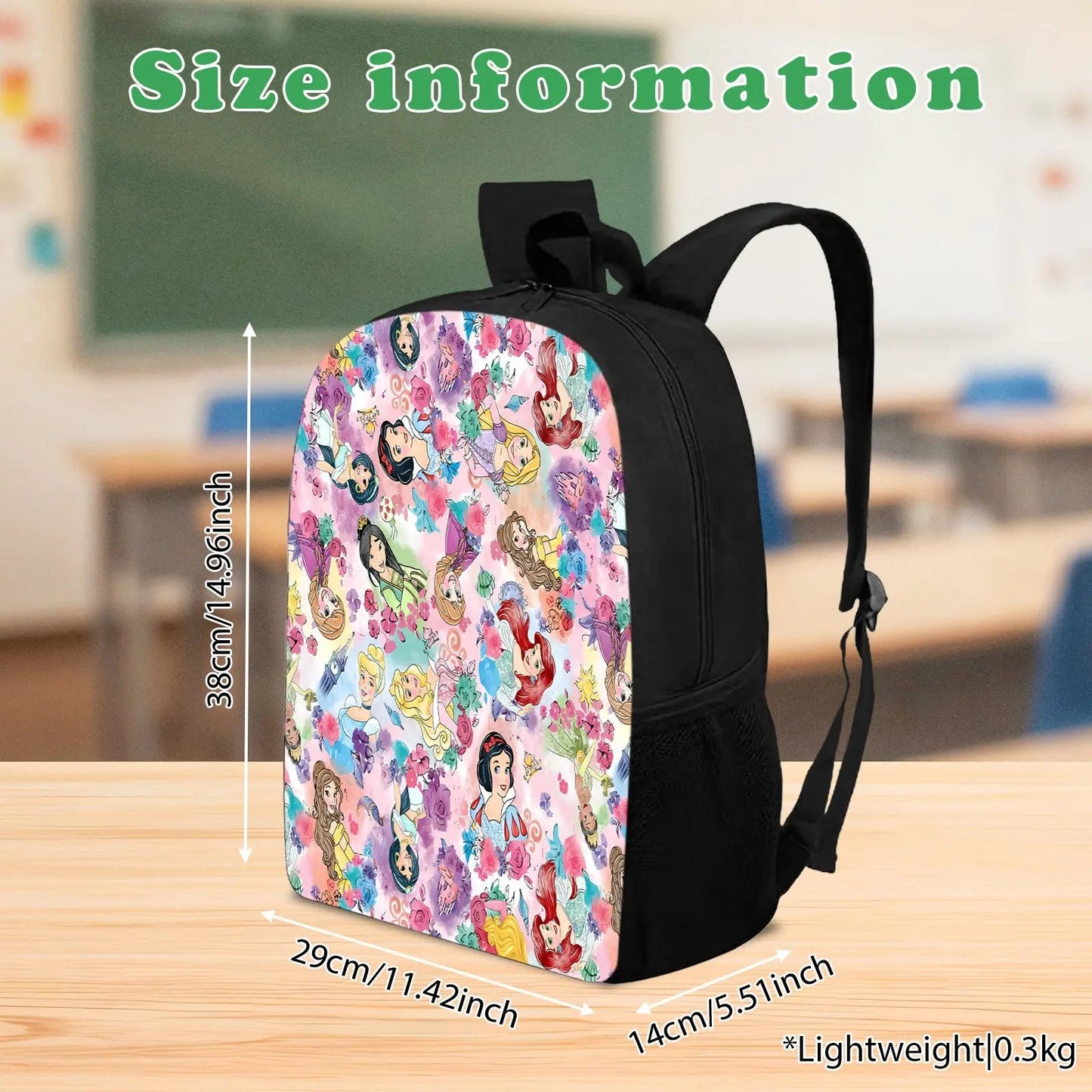 Disney Princess-themed backpack Our3Designs