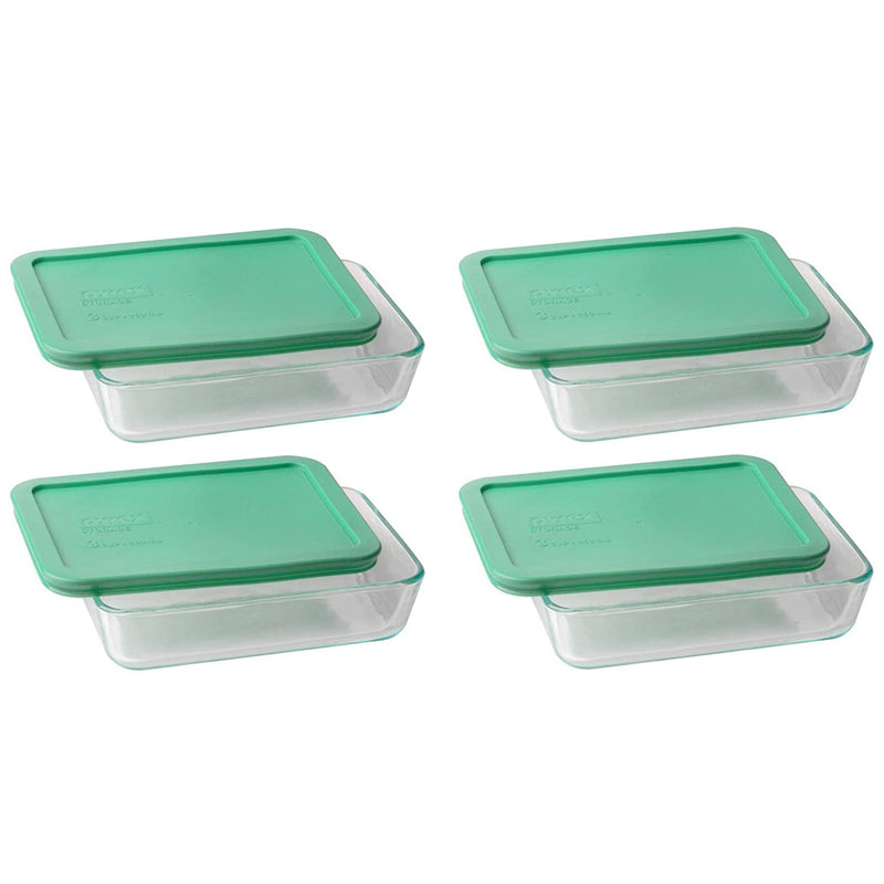 Stylish 3-Cup Glass Dishes with Chic Light Green Lids – Perfect for Meal Prep! 🍽️💚