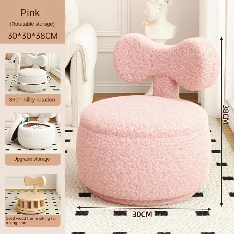 Stool Home Lamb's Wool Small Bench Living Room Sofa Stool ort Coiffeuse Muebles