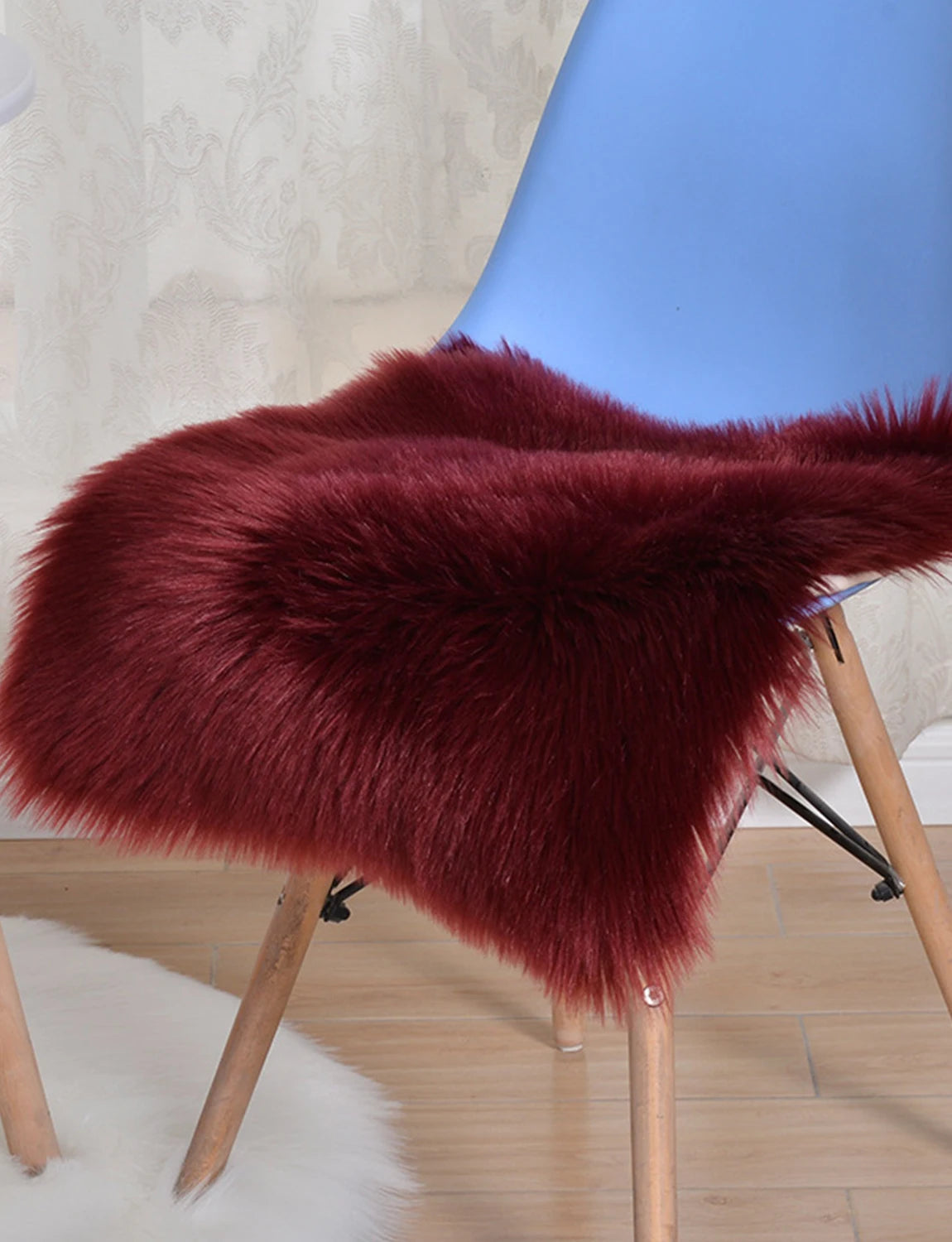 40cm Soft Artificial Wool Sheepskin Cushion Chair Bedroom Mat
