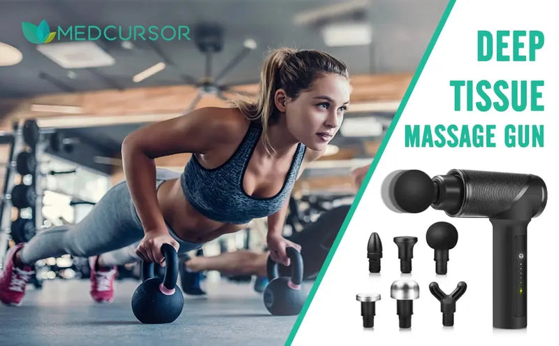 Medcursor Portable Massage Gun Deep Tissue Shoulder Muscle Massager Massage Pistool For Back Neck Body Muscle Fitness Tool Our3Designs