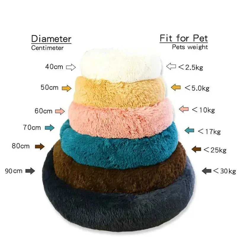Super Soft Pet Cat Bed Plush Full Size Washable Calm Bed Donut Bed Comfortable Sleeping Artifact Suitable For All Kinds Of Cats Our3Designs