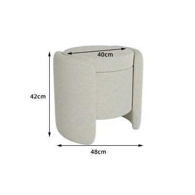 Nordic Lamb Wool Shoe Stool Bed End Stools Home Storage