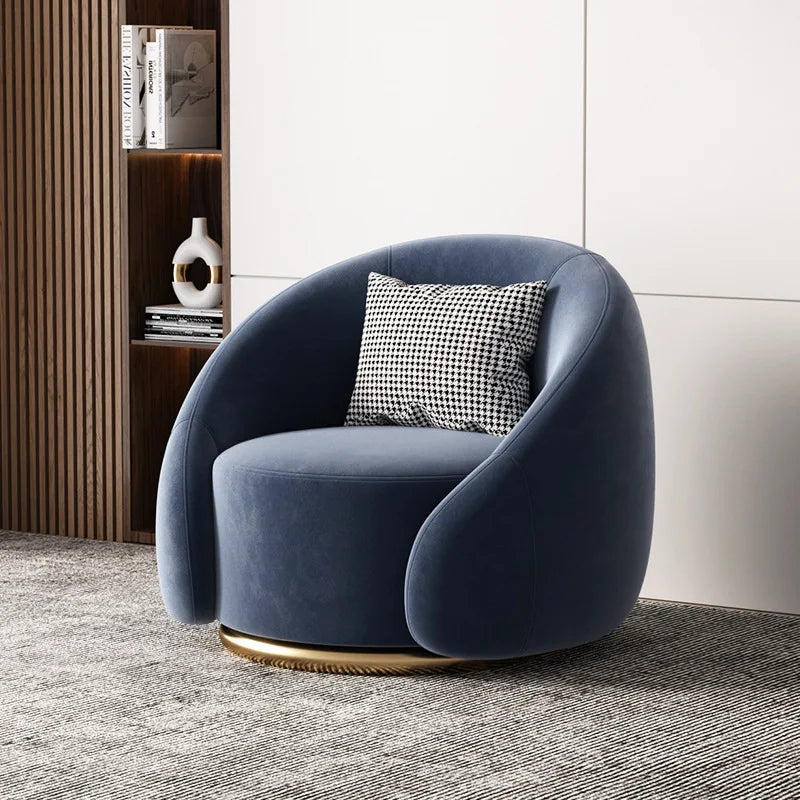Light Luxury Leisure Chair Lazy Rotatable Sofa Designer Minimalist