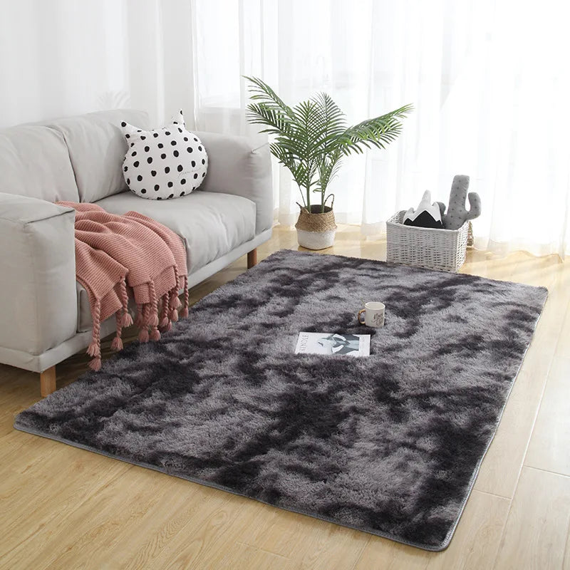 Plush Carpet Thick Bedroom Carpets Anti Slip Soft Rugs Large Rugs