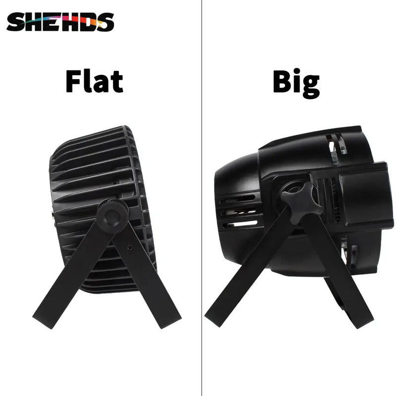 SHEHDS LED Flat/ Big Par 18x18W 6in1 or 18x12W  4in1 Lighting DMX512 Aluminum Alloy Suitable For DJ Disco Christmas Party Stage Our3Designs