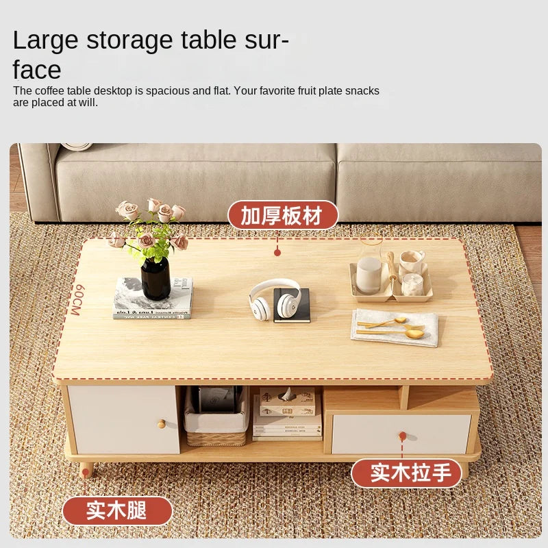 Modern light luxury small apartment tea table