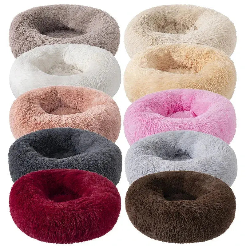 Super Soft Pet Cat Bed Plush Full Size Washable Calm Bed Donut Bed Comfortable Sleeping Artifact Suitable For All Kinds Of Cats Our3Designs