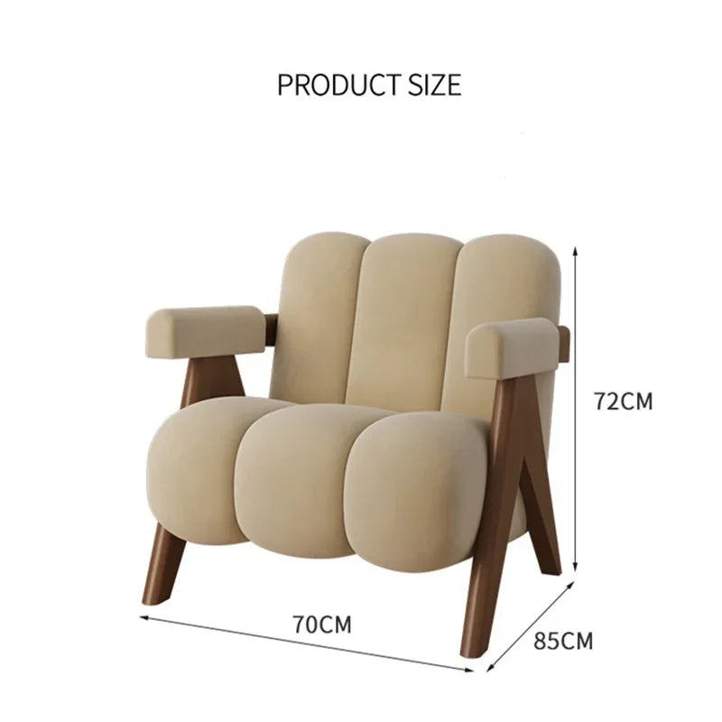 Leisure Back Armchair Fabric Sofa Chair Furniture