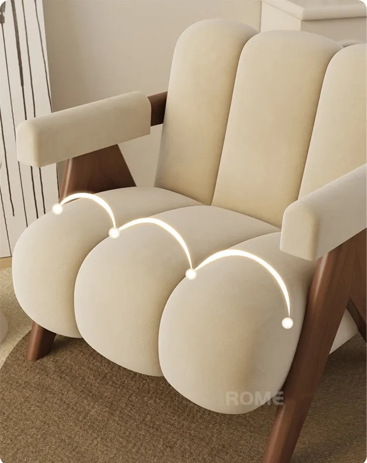 Leisure Back Armchair Fabric Sofa Chair Furniture