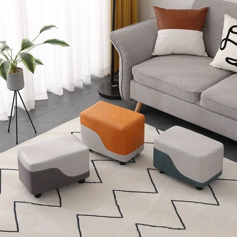 Nordic Sofa Stool Rectangular Tech Cloth Small Stool