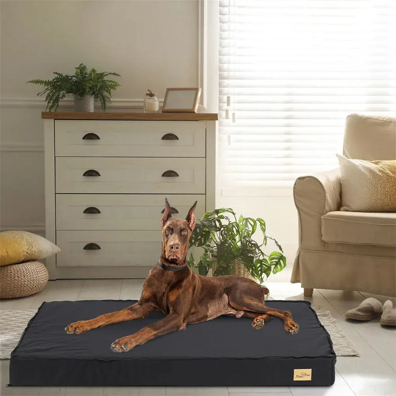 Large Orthopaedic Dog Bed Waterproof Cushion Pet Mattress 2 In 1 Pet Dog Crate Bed with Removable Washable Cover Indoor Outdoor Our3Designs