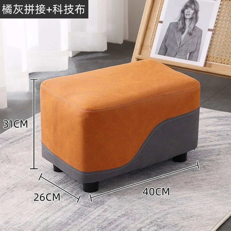 Nordic Sofa Stool Rectangular Tech Cloth Small Stool