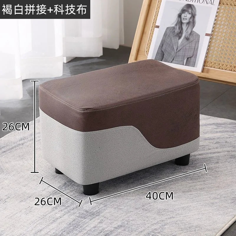 Nordic Sofa Stool Rectangular Tech Cloth Small Stool
