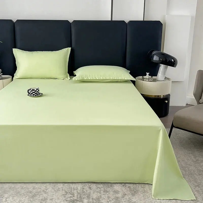 One Solid Color Simple Sheet Machine Washable Single Double Bed Linen Student Dormitory Sheet (pillowcase Not Included) Our3Designs