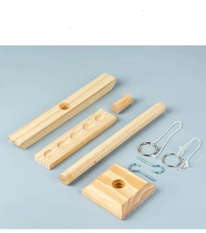 Ring Toss Games for Kids Adults Home Party Drinking Games Fast-paced Handheld Wooden Board Games Shot Ladder Bundle Outdoor Bars Our3Designs