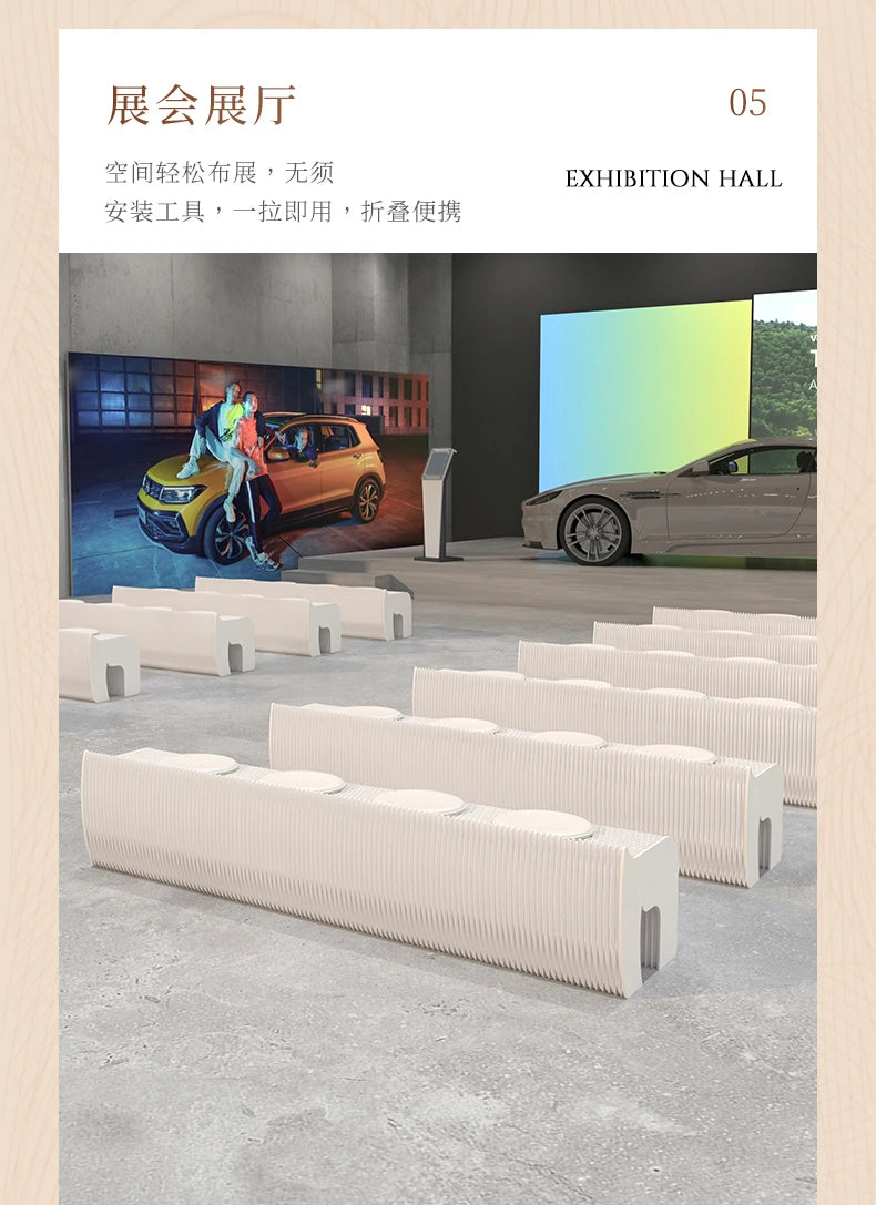 Foldable Screen partition living room folding bench bedroom bedside stool
