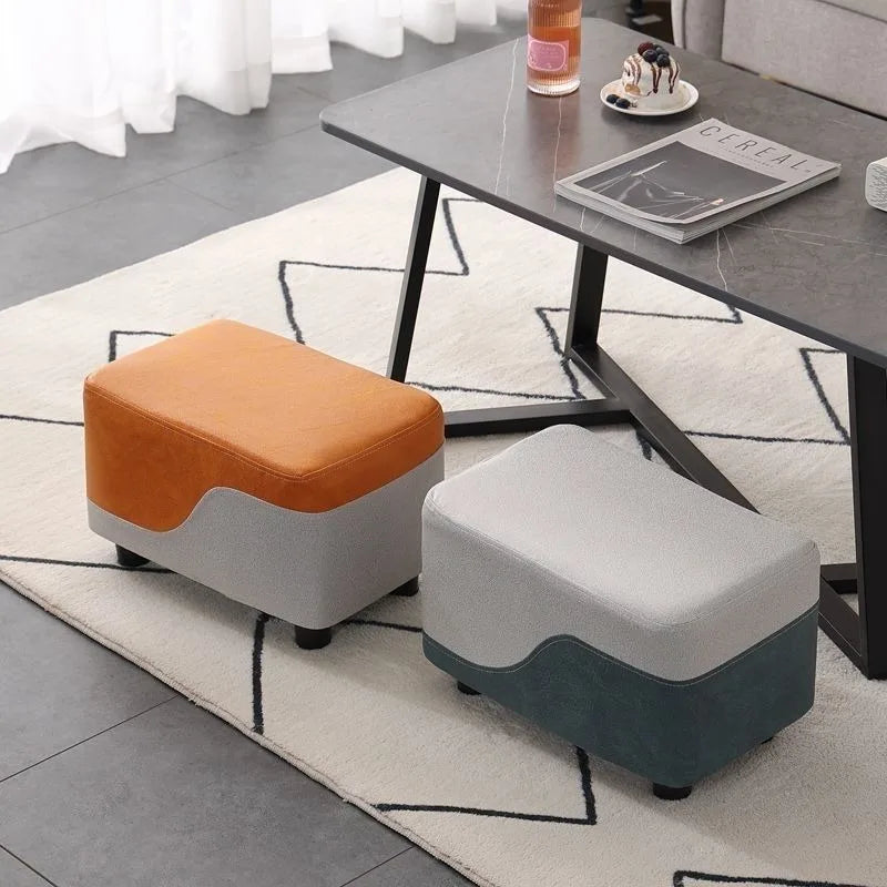 Nordic Sofa Stool Rectangular Tech Cloth Small Stool