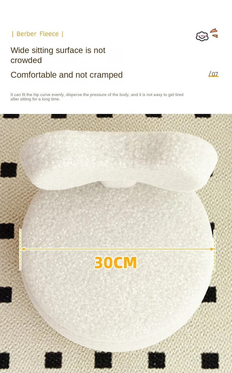 Stool Home Lamb's Wool Small Bench Living Room Sofa Stool ort Coiffeuse Muebles