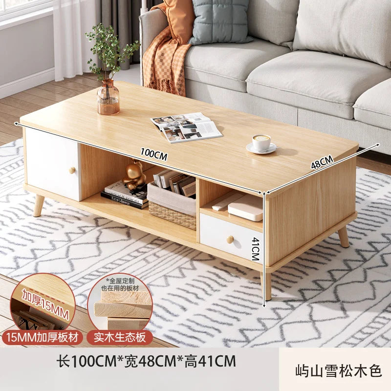 Modern light luxury small apartment tea table